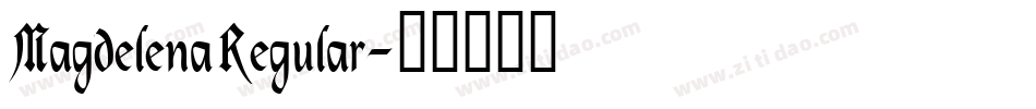 Magdelena Regular字体转换